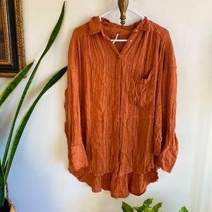 Free people button down top or cardigan